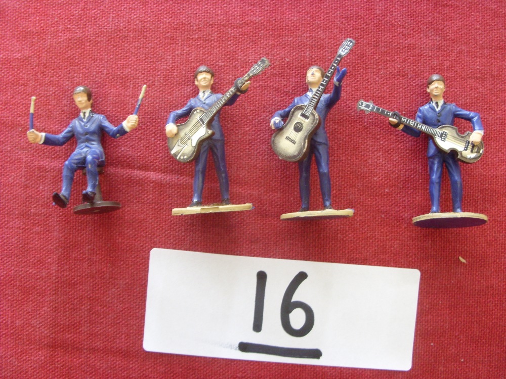 Pop Music/Toy Memorabilia, Subbueto, a very rare set of all 4 Beatles, George, Paul, John and Ringo,