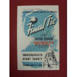 1946 FA Cup Final, Derby County v Charlton, a programme from the game played at Wembley on 27/04/