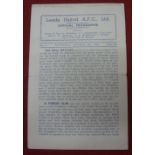 1944/1945 Leeds Utd v Newcastle Utd, a programme from the game played on 21/10/1944, 4 Pages,