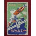 1948 FA Cup Final, Manchester Utd v Blackpool, a programme from the game played at Wembley on 24/