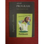 1958 World Cup, England v Austria, a programme from the game played on Boras on 15/06/1958, in