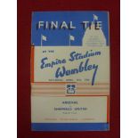 1936 FA Cup Final, Arsenal v Sheffield Utd, a programme from the game played at Wembley on 25/04/36,