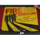 Cricket/Film Memorabilia, 2010 An original poster from the film 'Fire To Babylon', The Story of