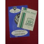 1964/65 Football League Cup Semi-Finals, Plymouth v Leicester, a pair of programme for both legs