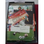 Swansea, a collection of programmes and badges from a life long Swansea supporter, to include a