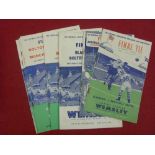 FA Cup Finals, a collection of 8 football programmes for games played at Wembley, in various