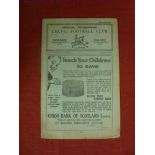 1932/33 Celtic v Falkirk, a programme from the game played on 04/02/1933