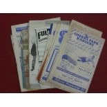 A collection of 43 football programme from 1948/49 to 1955/56, in various condition, mainly covers