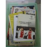 A collection of over 200 football programmes from 1964 onwards, from all european clubs, no