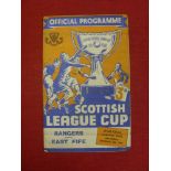 1949/50 Scottish League Cup Semi-Final, Rangers v East Fife, a programme from the game played on