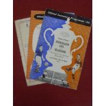 1950/51 FA Cup Semi-Finals, a collection of 3 football programmes, Blackpool v Birmingham City,