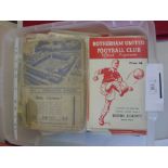 A large collection of football programmes from the 1950's onwards, good Doncaster & Leicester City