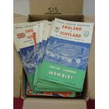 England, a collection of 155 football programmes, 127 homes from 1951 onwards, aways 28, from 1966