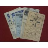 Crewe Alexandra, a collection of 6 away football programmes, 1947/48 (2), Oldham, Stockport, 48/49