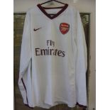 2007/2008 Arsenal, a match worn away, 3rd shirt, Champions League, as worn by Rosicky, Number 7 on