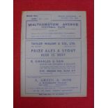 1938/39 Walthamstow v Stockport, a programme from the FA Cup tie played on 15/12/1938, sl creased