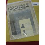 1922 FA Cup Final, Huddersfield v Preston, The Football Special And Sporting Pictorial, together