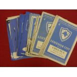 Leicester City, a collection of 62 home football programmes from 1954/55 to 1959/50 in various