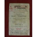 1935/36 Rugby League, Challenge Cup Semi-Final, Salford v Warrington, a programme for the game