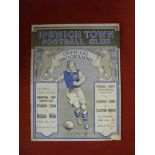 1938/39 Ipswich Town v Clapton Orient, a programme from the game played on 22/04/1939, slight tear