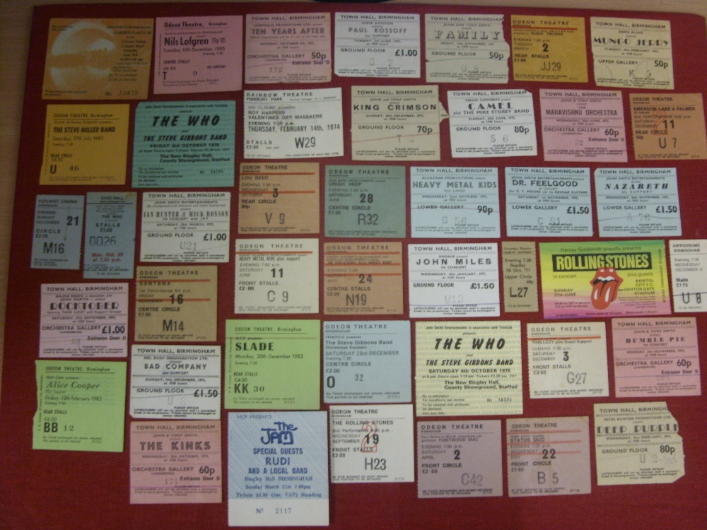 Pop Memorabilia, a collection of over 100 concert tickets, mainly from the 1970's in the - Image 4 of 4