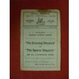 1931/32 Celtic v Leith Athletic, a programme from the game played on 19/12/1931, crsd, sl tear,