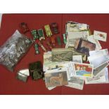 Postcards, Coins & Toy Cars, The odds left over from a Collector, Grouped together to Include