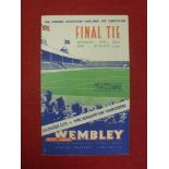 1949 FA Cup Final programme, Wolverhampton Wanderers v Leicester City, a programme from the game