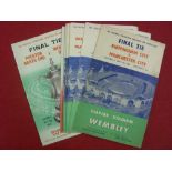 FA Cup Finals, 1956 to 1964, a collection of 9 programmes from the Final games at Wembley, various