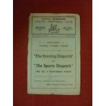 1931/32 Celtic v Dundee, a programme from the game played on 27/02/1932, split spine, fold, worn