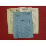 1945/46 Luton Town, a collection of 4 home football programmes, Leicester, Coventry, Swansea and