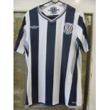 2009/10 West Bromwich Albion, a match worn home shirt, by No 36 Jara, in the Carling Cup game