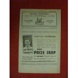 1934/35 Celtic v Hamilton, a programme from the game played on 11/01/1935