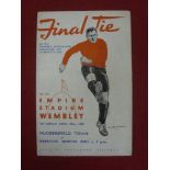 1938 FA Cup Final, Huddersfield v Portsmouth, a programme from the game played at Wembley on 30/04/