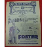 1933/34 FA Cup Semi-Final, Leicester City v Portsmouth, a programme from the game played at