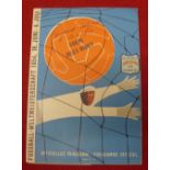 1954 World Cup, England v Belgium, a rare programme from the game played at Basel on 17/06/1954,