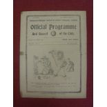 1920/21 Tottenham v Aston Villa, a programme from the FA Cup tie, played on 05/04/1921, folded,