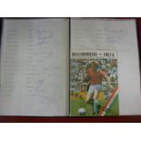 England, a collection of autographed items from the 1980's and 1990's, plus a very rare West Germany