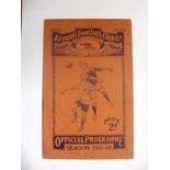1931/32 Arsenal v Liverpool, a programme from the game played on 28/11/1931, creased