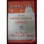 1935 Rugby League Cup Final, Huddersfield v Castleford, a programme from the game played at