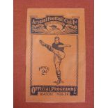 1938 England v Rest OF Europe, a programme from the game played at Arsenal on 26/10/1938