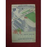 1947 FA Cup Final, Burnley v Charlton, a programme from the game played at Wembley on 26/04/47,