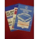 1965/66 Football League Cup Semi-Finals, a collection of 3 football programmes, West Ham v
