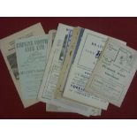 Gateshead, a collection of 15 away football programmes, 1945/46 to 1953/54, in various condition,