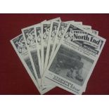 1952/53 Preston, a collection of 8 home football programmes, Portsmouth, Newcastle, Middlesbrough,