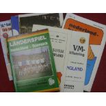 A collection of 24 football programmes, all non British teams from the 1960's onwards, mainly