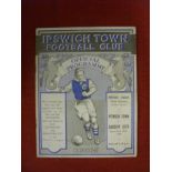 1938/39 Ipswich Town v Cardiff, a programme from the game played on 10/09/1938