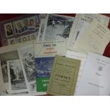 Rugby League, a collection of miscellaneous items, including a circa 1930 booklet entitled, Fifty