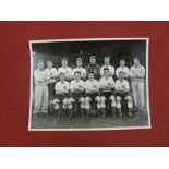 1955 England, an orginal press photograph of the youth team that played holland at Norwich, issued