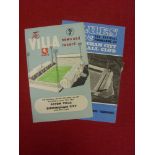 1963 Football League Cup Final, Aston Villa v Birmingham City, a pair of programmes from both legs